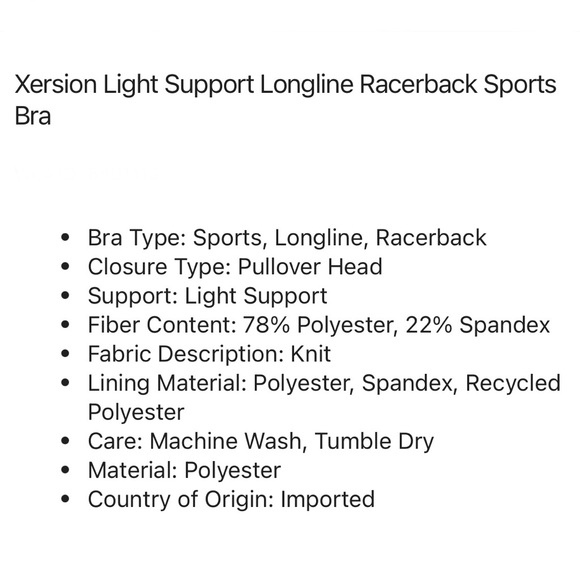 Xersion Women's Black Gray Tie Dye Light Support Longline Sports Bra Size XXL - Picture 4 of 9